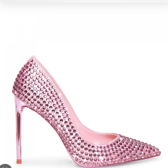 Steve Madden Vala-R Rhinestone Embellished Stiletto Pumps. - Picture 2 of 14